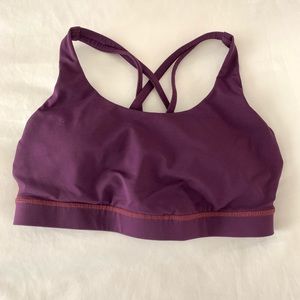 Purple Lululemon Energy Bra Sz 8